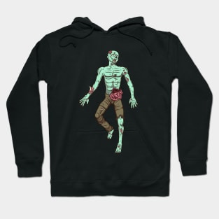 Zombie Laying On Ground Hoodie